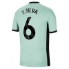 Original Fußballtrikot Chelsea T. Silva 6 Ausweichtrikot 2023-24 Für Herren